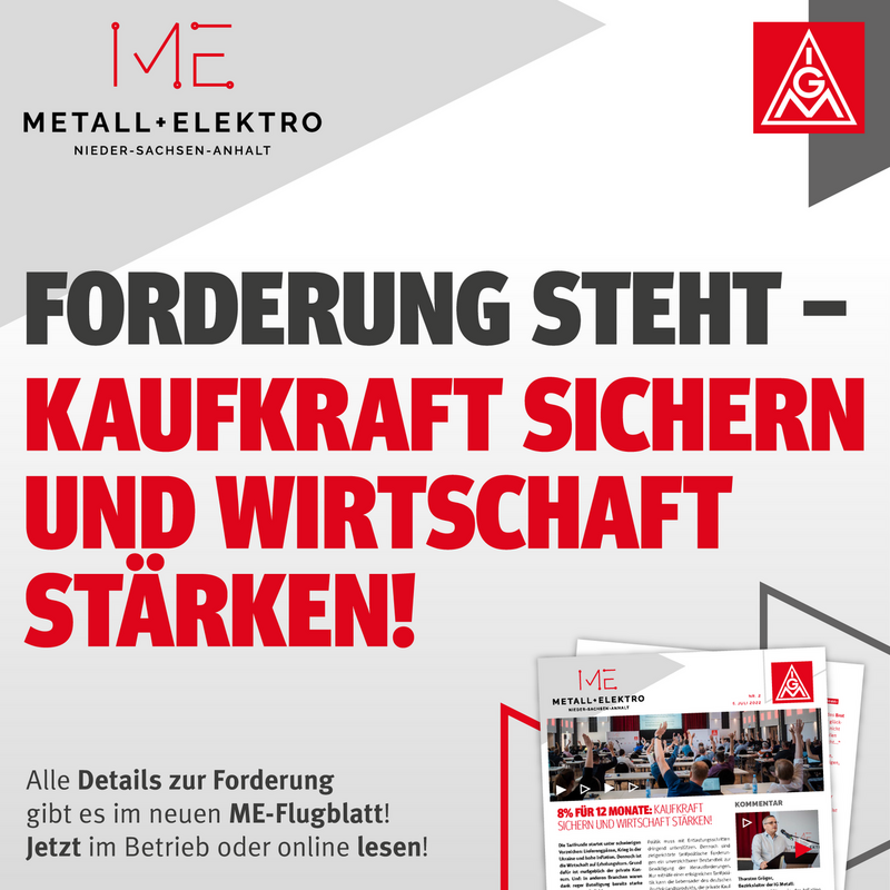 Metall & Elektro :: IG Metall Bezirk Nieder-Sachsen-Anhalt